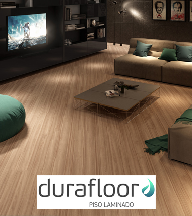 Ambiente com piso laminado Durafloor no RJ